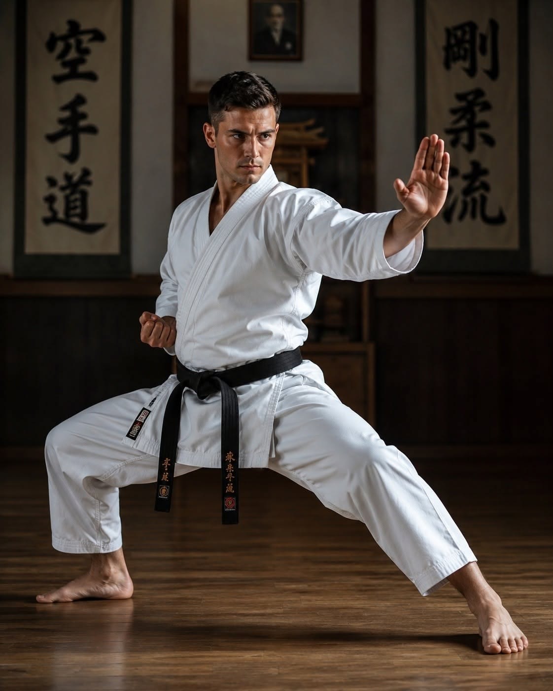 Karate training